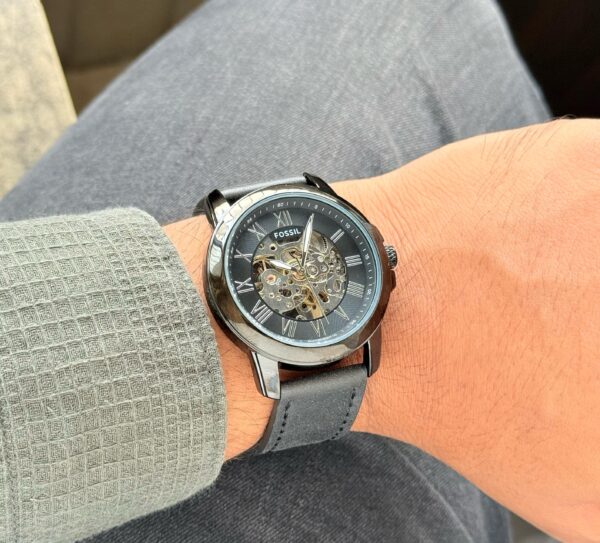 Fossil Automatic Black Leather