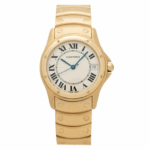 Cartier Santos Galbée Gold Roman Dial Luxury Watch