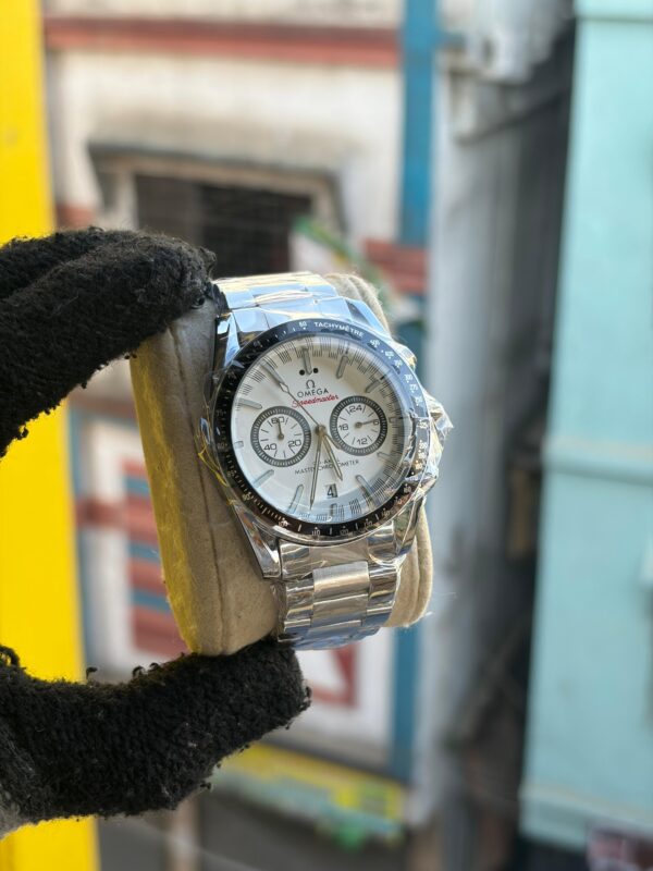 Omega Premium Chronograph Stainless Steel Men’s Watch – Mega Sale Offer